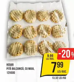 Mega Image Hebar pită balcanică, cu maia Ofertă