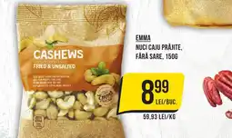 Mega Image EMMA Nuci caju prăjite, fără sare Ofertă