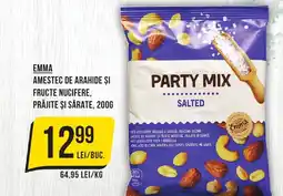 Mega Image EMMA Amestec de arahide și fructe nucifere, prăjite şi sărate Ofertă
