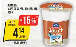 Mega Image OLYMPUS Iaurt de capră, 4% grăsime Ofertă