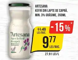 Mega Image Artesana kefir din lapte de capră, min. 3% grăsime Ofertă