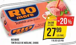 Mega Image RIO MARE Ton în ulei de măsline Ofertă