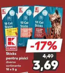 Kaufland Sticks pentru pisici Ofertă