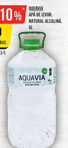 Mega Image Aquavia apă de izvor, natural alcalină Ofertă