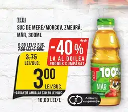 Mega Image TEDI Suc de mere/morcov, zmeură, mår Ofertă