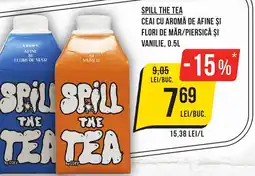 Mega Image SPILL THE TEA Ceai cu aromă de afine și flori de măr/piersică şi vanilie Ofertă