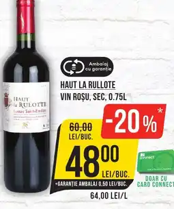 Mega Image Haut la rullote vin roşu, sec Ofertă