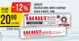 LACALUT Pastă de dinți, white & repair/ black & white
