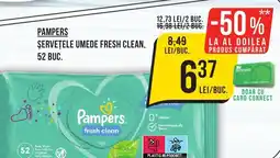 Mega Image PAMPERS Șervețele umede fresh clean Ofertă