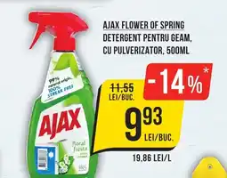 Mega Image Ajax flower of spring detergent pentru geam, cu pulverizator Ofertă
