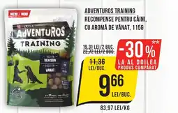 Mega Image Adventuros training recompense pentru câini, cu aromă de vânat Ofertă