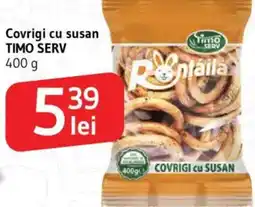 Supeco Covrigi cu susan TIMO SERV Ofertă
