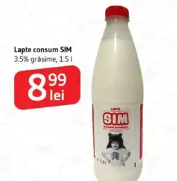 Supeco Lapte consum SIM Ofertă