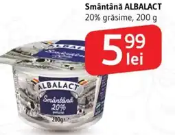 Supeco Smântână ALBALACT Ofertă