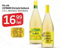 Supeco Vin alb COTNARI Etichetă Galbenă Ofertă