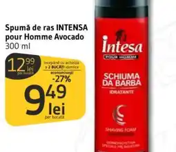 Supeco Spumă de ras INTENSA pour Homme Avocado Ofertă