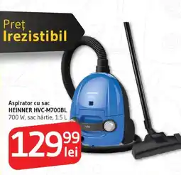 Supeco Aspirator cu sac HEINNER HVC-M700BL 700 W Ofertă