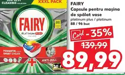 Kaufland FAIRY Capsule pentru mașina de spălat vase Ofertă