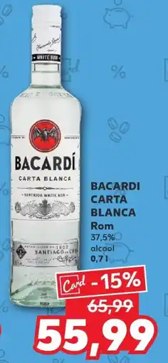 Kaufland BACARDI CARTA BLANCA Rom Ofertă