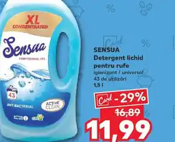 Kaufland SENSUA Detergent lichid pentru rufe Ofertă