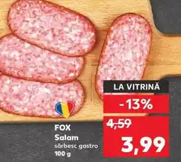 Kaufland FOX Salam sârbesc gastro Ofertă
