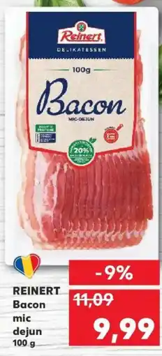 Kaufland REINERT Bacon mic dejun Ofertă
