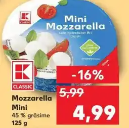 Kaufland Mozzarella Mini Ofertă