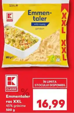 Kaufland Emmentaler ras XXL Ofertă