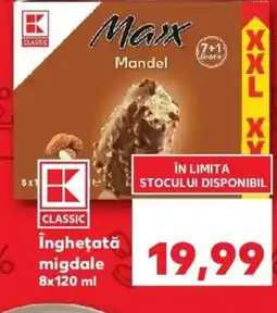 Kaufland Îngheţată migdale Ofertă