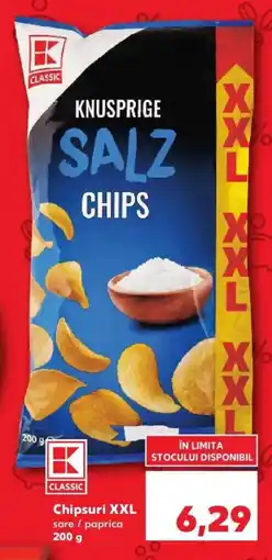 Kaufland Chipsuri XXL sare / paprica Ofertă