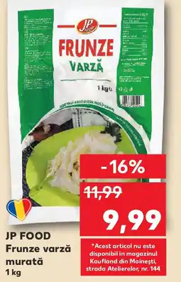 Kaufland JP FOOD Frunze varză murată Ofertă