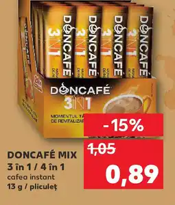 Kaufland DONCAFÉ MIX 3 în 1 / 4 în 1 cafea instant Ofertă