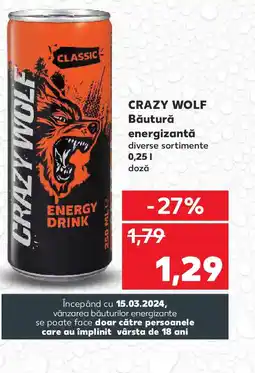 Kaufland CRAZY WOLF Băutură energizantă Ofertă