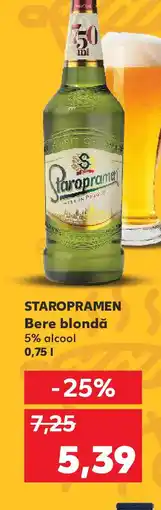 Kaufland STAROPRAMEN Bere blondă Ofertă