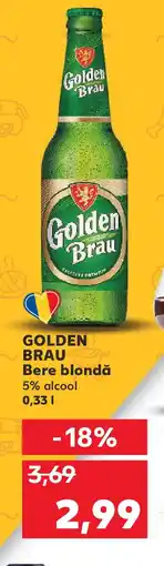 Kaufland GOLDEN BRAU Ame Bere blondă Ofertă