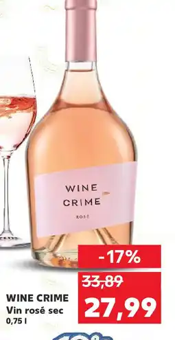 Kaufland WINE CRIME Vin rosé sec Ofertă