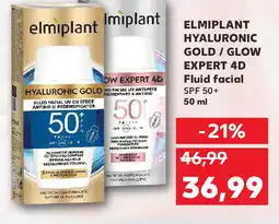 Kaufland ELMIPLANT HYALURONIC GOLD / GLOW EXPERT 4D Fluid facial SPF 50+ 50 ml Ofertă