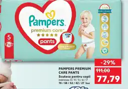 Kaufland PAMPERS PREMIUM CARE PANTS Scutece pentru copii Ofertă