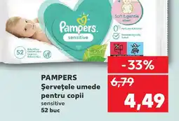 Kaufland PAMPERS Şerveţele umede pentru copii Ofertă