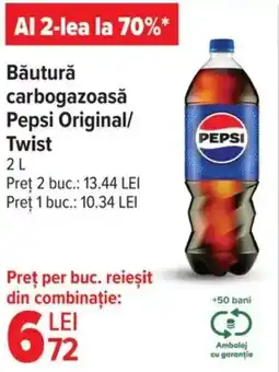 Carrefour Băutură carbogazoasă Pepsi Original/ Twist Ofertă