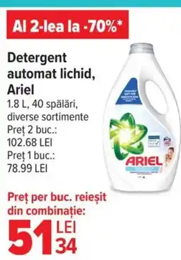 Carrefour Detergent automat lichid, Ariel Ofertă