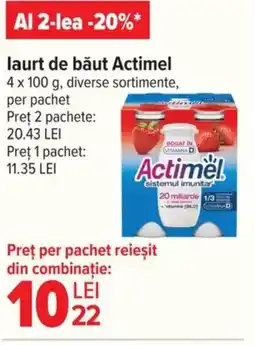 Carrefour laurt de băut Actimel Ofertă