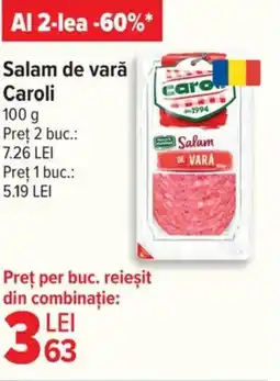 Carrefour Salam de vară Caroli Ofertă