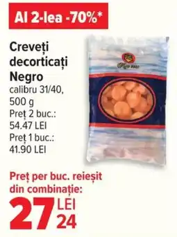 Carrefour Creveţi decorticați Negro Ofertă