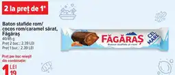 Carrefour Baton stafide rom/ cocos rom/caramel sărat, Făgăraş Ofertă