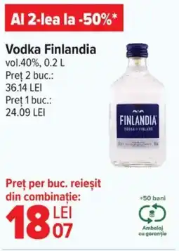 Carrefour Vodka Finlandia Ofertă