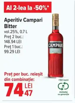 Carrefour Aperitiv Campari Bitter Ofertă