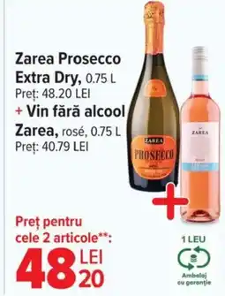 Carrefour Zarea Prosecco Extra Dry Ofertă