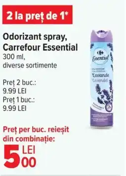 Carrefour Odorizant spray, Carrefour Essential Ofertă