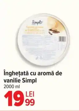 Carrefour îngheţată cu aromă de vanilie Simpl Ofertă